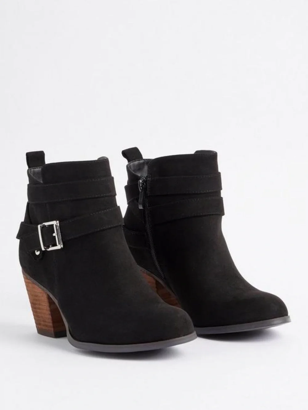Torrid Stacked Ankle Bootie - Black (WW)